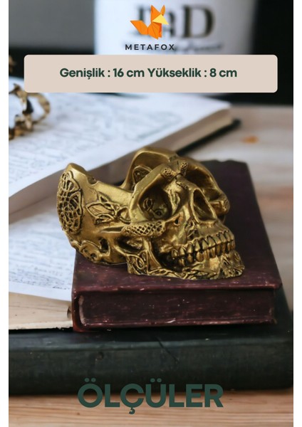 Elite Küllük Kül Tablası Sigara Küllüğü Altın Eskitme 2 Adet Model 8 1 Adet