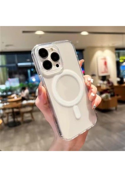 Apple iPhone 16 Pro Max (6. 9) Inç ile Uyumlu Kablosuz Şarj Destekli Şeffaf Kılıf- Apple iPhone 16 Pro Max (6. 9) With Wireless Charging Support Compatible Transparent Case