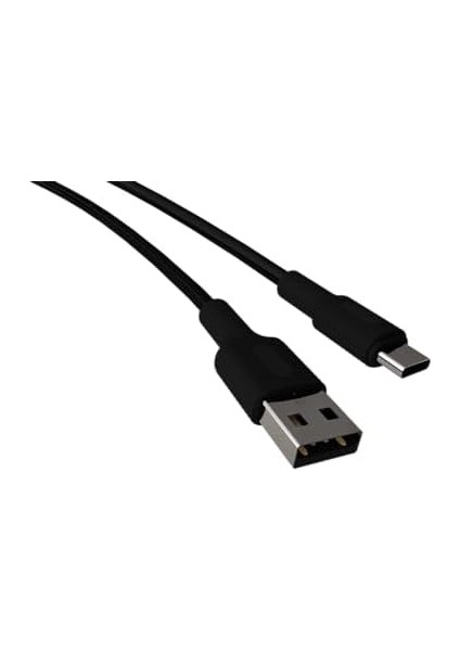 Basic USB A-C Hızlı Şarj Kablosu, Siyah (100 Cm)