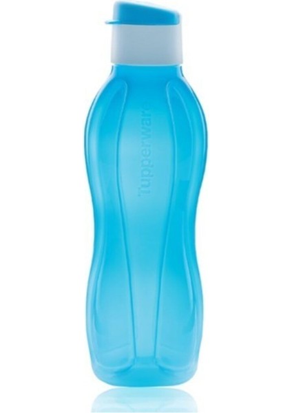 Elite Eko Şişe Suluk 750 ml Mavi Beyaz Kapak 1 Adet