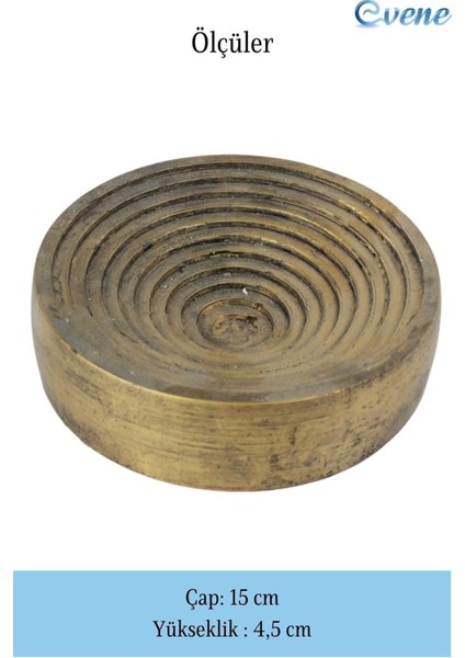 Şekerlik Altın Eskitme Renk Sunumluk Drajelik Dekoratif Tabak Model 2