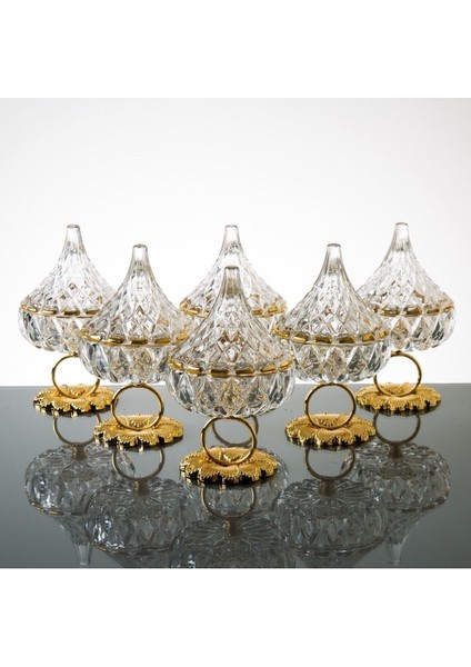 Elite Dream Glass 2 Li Yüzük Metal Ayaklı Kübbeli Lokumluk 1 Adet fiyatları