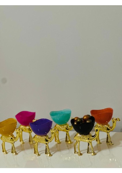 Elite 6lı Gold Deve Aksesuarlırekli Lokumluk 1 Adet