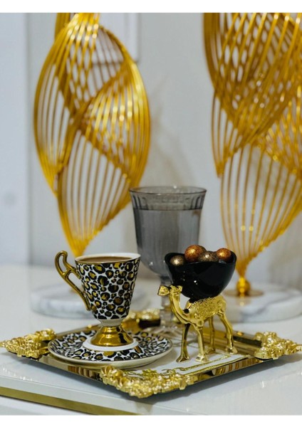 Elite 6lı Gold Deve Aksesuarlırekli Lokumluk 1 Adet
