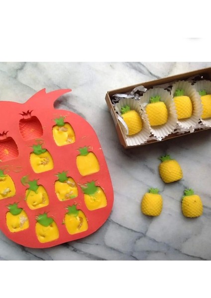 Elite Silikon Ananas Şeklinde Yapışmaz Buz Çikolata Kalıbı Ananas Buz Kalıbı 1 Adet fiyatları