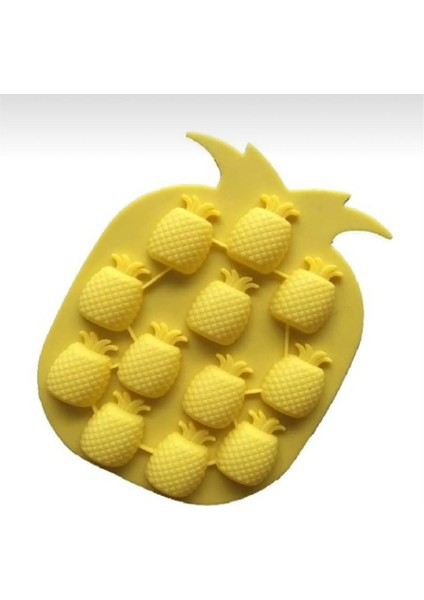 Elite Silikon Ananas Şeklinde Yapışmaz Buz Çikolata Kalıbı Ananas Buz Kalıbı 1 Adet modelleri
