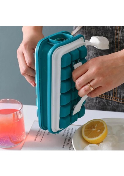 Elite 32 Bölmeli Buz Kalıbı - Açılır Silikon Bölmeli Plastik Küp Buzluk (483483) 1 Adet