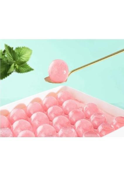 Elite 2 Adet Plastik Kapaklı 33'lü Küre Buz Kalıbı Yuvarlak Içecek Buz Kalıbı Sunum Buz Kalıbı 300ML 1 Adet indirimleri