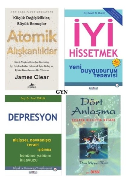 Atomik Aliskanliklar + Iyi Hissetmek + Depresyon + Dort Anlasma = 4 Set
