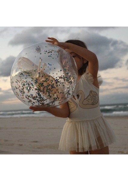 Pamuk Şeker Parıltılı Şişme Plaj Topu modelleri