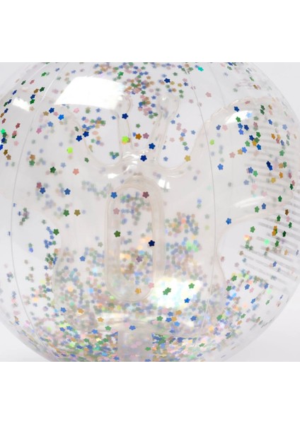 Pamuk Şeker Parıltılı Şişme Plaj Topu fırsatları