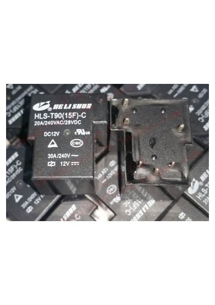 HLS-T90(15F)-DC12V-C 30 Amper T Röle 6 Pin