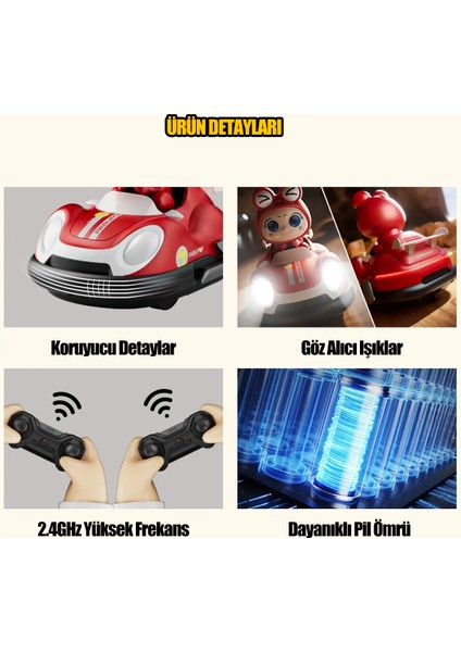 Ikili Çarpışan Arabalar Işıklı Sesli Hız Ayarlı Şarjlı Uzaktan Kumandalı Araba Çarpınca Figür Fırlar fiyatları