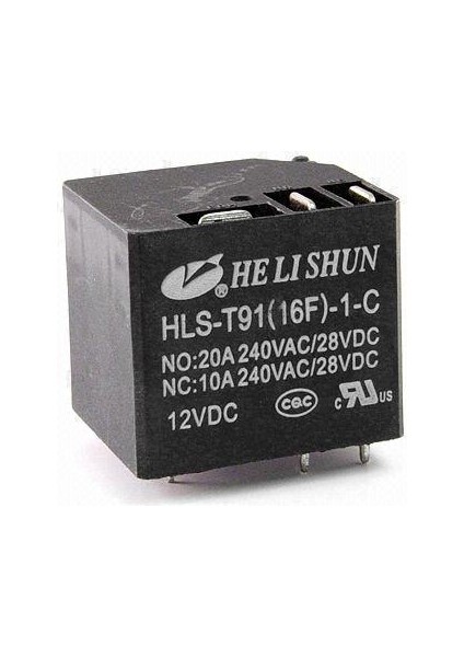 HLS-T91(16F)-1-DC12V-C 30 Amper 5 Pinli Röle