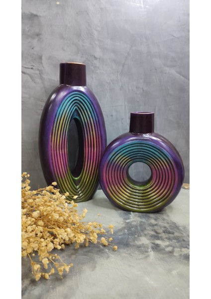 Çizgili 2 ' Li Vazo Takımı indirimleri