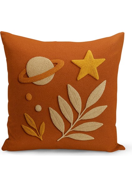 Çift Tarafı Dijital Baskılı 4'lü Kırlent Kılıfı Seti (Panç /punch Nakış Desen Görünümlü)