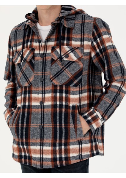 Erkek Lacivert Comfort Fit Uzun Kollu Gömlek 50257647-VR033