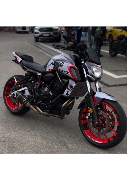 Yamaha mt 07 Double Colour 2 Full Body Sticker Set