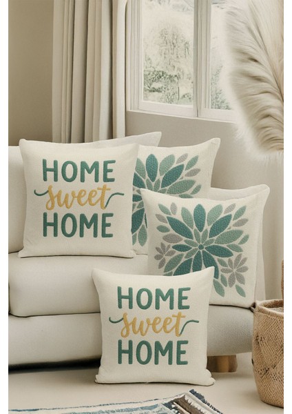 Çift Tarafı Dijital Baskılı 4'lü Kırlent Kılıfı Seti (Panç /punch Nakış Desen Görünümlü) fiyatları