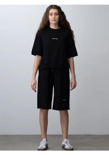 Kız Çocuk Pamuklu Tasarım Oversize T-Shirt Şortlu Takım fırsatları