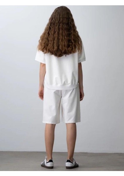Kız Çocuk Pamuklu Tasarım Oversize T-Shirt Şortlu Takım fırsatları