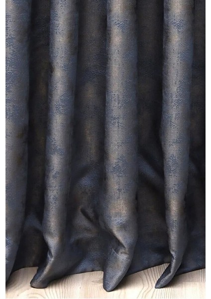 Fon Perde Royal Desen, Yeni Sezon, Pileli, Kırışmaz, Lacivert, Özel Koleksiyon (Tek Kanat) fırsatları