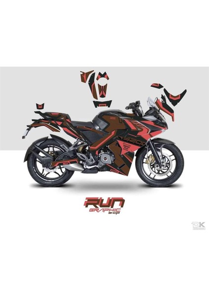Bajaj Pulsar Rs 200 Kayaparca Sticker Set Kit