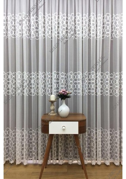 Tül Perde Yakamoz Desen Örme Tül Perde Salon, Yatak Odası, Mutfak Tülü, Pileli indirimleri