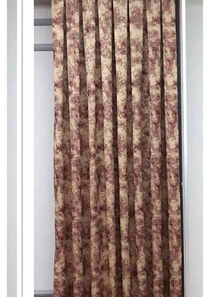 Fon Perde Royal Desen, Yeni Sezon, Pileli, Kırışmaz, Sarı Kırmızı, Özel Koleksiyon (Tek Kanat) fiyatları