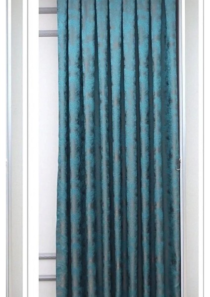 Fon Perde Royal Desen, Yeni Sezon, Pileli, Kırışmaz, Turkuaz, Özel Koleksiyon (Tek Kanat) fiyatları