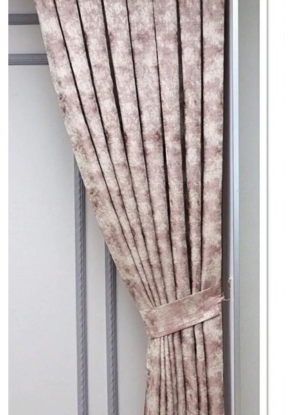 Fon Perde Royal Desen, Yeni Sezon, Pileli, Kırışmaz, Pudra, Özel Koleksiyon (Tek Kanat) modelleri