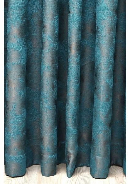 Fon Perde Royal Desen, Yeni Sezon, Pileli, Kırışmaz, Turkuaz, Özel Koleksiyon (Tek Kanat) fırsatları