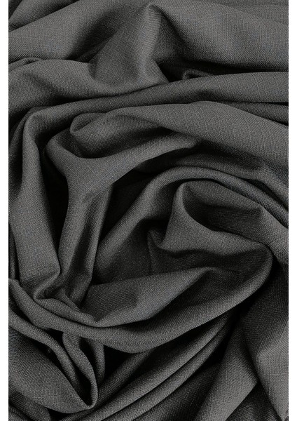 Nova Keten Fon Perde - Antrasit Gri (Sık Boru Pileli), Yeni Sezon - Tüm Odalara Uygun (Tek Kanat) modelleri