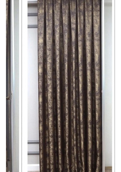 Fon Perde Royal Desen, Yeni Sezon, Pileli, Kırışmaz, Sarı Lacivert, Özel Koleksiyon (Tek Kanat) fiyatları