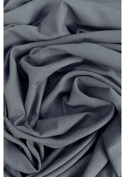 Nova Keten Fon Perde - Soğuk Mavi (Sık Boru Pileli), Yeni Sezon - Tüm Odalara Uygun (Tek Kanat) modelleri