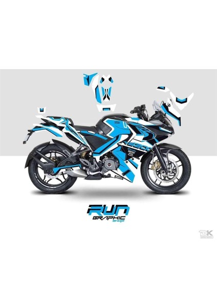 Bajaj Pulsar Rs 200 Mavi Sticker Set Kit