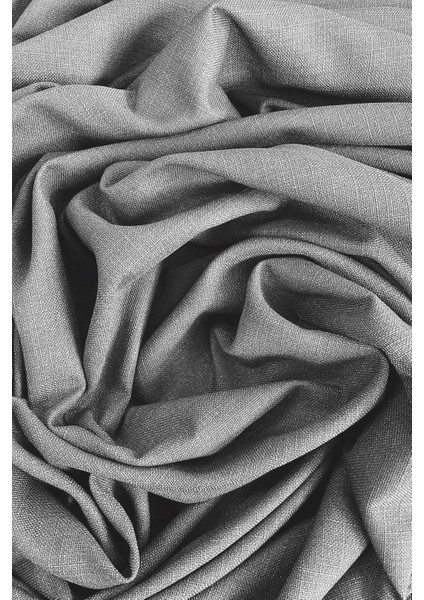 Nova Keten Fon Perde - Açık Gri (Sık Boru Pileli), Yeni Sezon - Tüm Odalara Uygun (Tek Kanat) modelleri