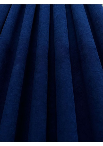 Ada Fonluk Parlement Mavisi (Açık Lacivert) Tek Kanat 1/3 Sık Pile - Her Odaya Uygun Lüks Fon Perde