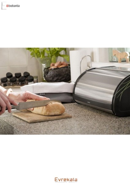 Elite Evrekala Shop Matt Steel Ekmek Kutusu Siyah Çerçeveli 1 Adet fırsatları