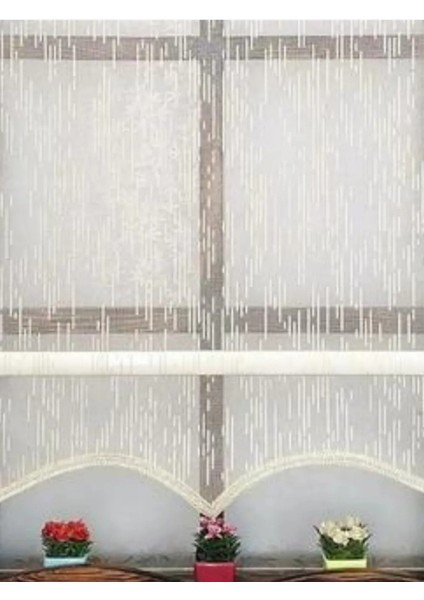 Yağmur Desen Çiftli Sistem Mekanizmalı Tül ve Stor Perde modelleri