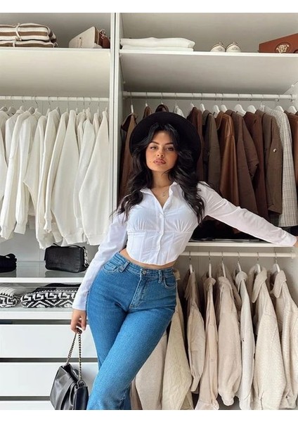 Kadın Gömlek Crop