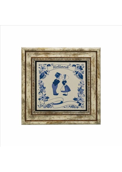 Hollanda Görseli Baskılı Doğaltaş Tablo 25CMX25CM KRG-026 fiyatları