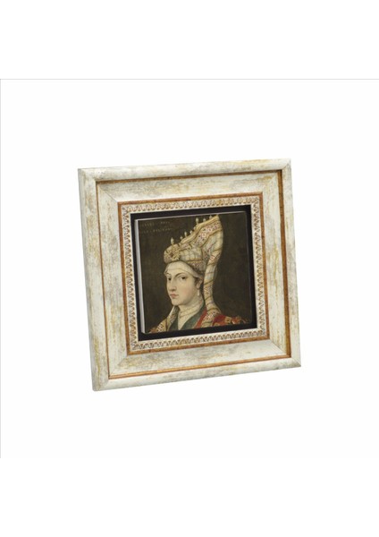 Hürrem Sultan Baskılı Doğaltaş Tablo 20X20 Krt-95