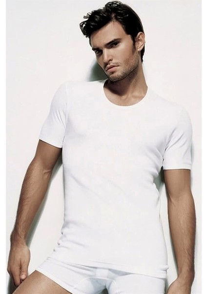 Çift Kaplan 840 Bisiklet Yaka Ribana Atllet