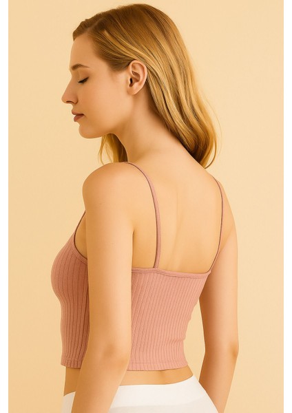 Berrak Kadın Ayarlanabilir Ip Askılı Fitilli Kısa Atlet fiyatları