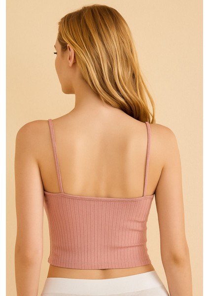 Berrak Kadın Ayarlanabilir Ip Askılı Fitilli Kısa Atlet fırsatları