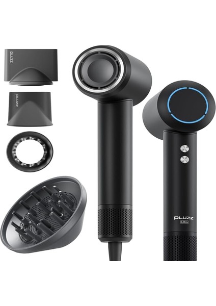 X116 Ultra Iyonlu Saç Kurutma Makinesi Ultra Sessiz ve Hızlı Kurutma (Siyah)