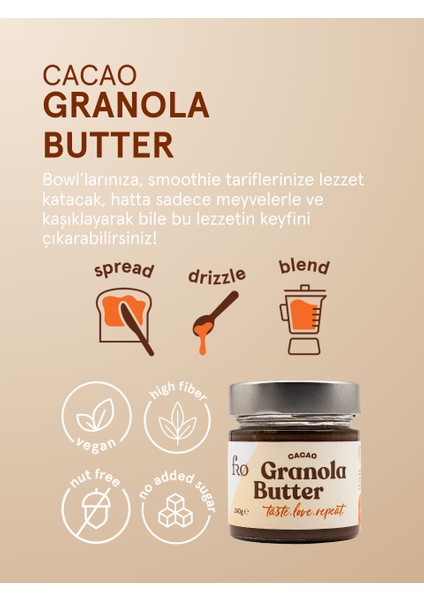 2xgranola Butter Cacao Sağlıklı Kahvaltılık 2xyulaflı Cevizli Çikolata Glutensiz Atıştırmalık fırsatları