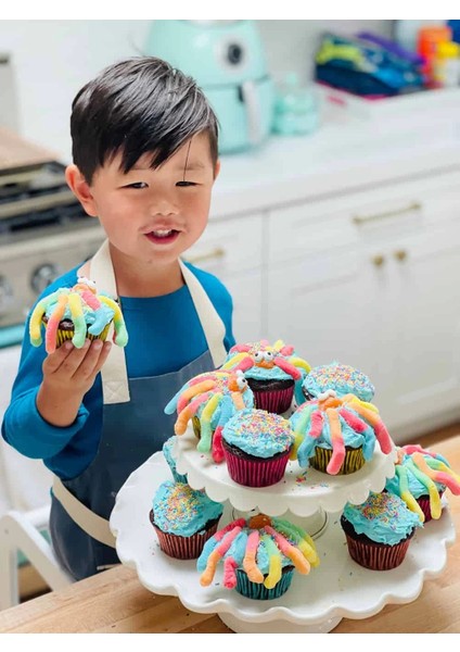 Mini Çocuklar Için Cupcake Fırın Kalıbı 6 Büyük Bölmeli Muffin Kek Kalıbı