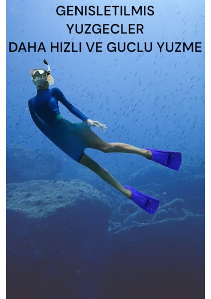 Pool Energy 30-32 Çocuk Eğitim Havuz ve Deniz Yüzme Paleti Kulak Burun Tıkacı Hediyeli Taşıma Çantalı